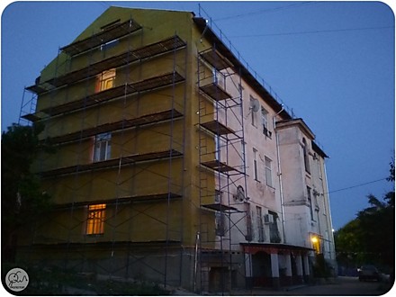 Утепление дома по адресу ул.Курчатова, 1 (фасадный утеплитель ROCKWOOL фасад батс 50мм)