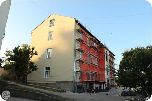 Утепление дома по адресу ул.Курчатова, 1 (фасадный утеплитель ROCKWOOL фасад батс 50мм) 